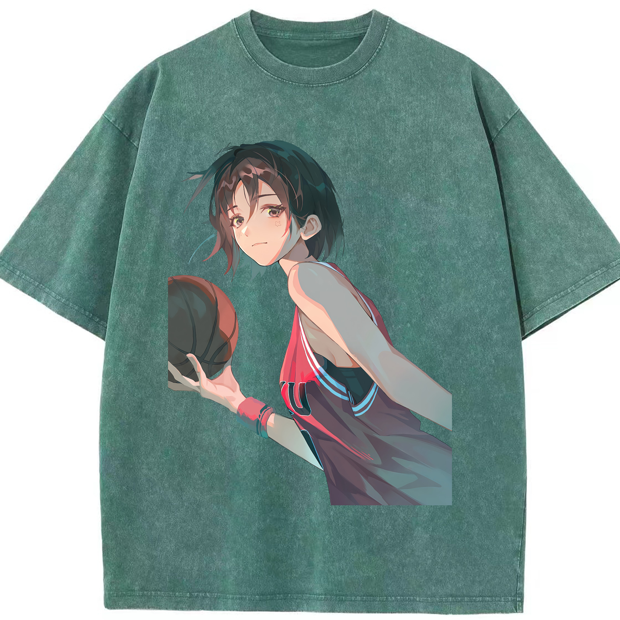 （画像用） SLAM DUNK／スラムダンク 綿100% ヴィンテージ風 半袖Tシャツ（フロントプリント）